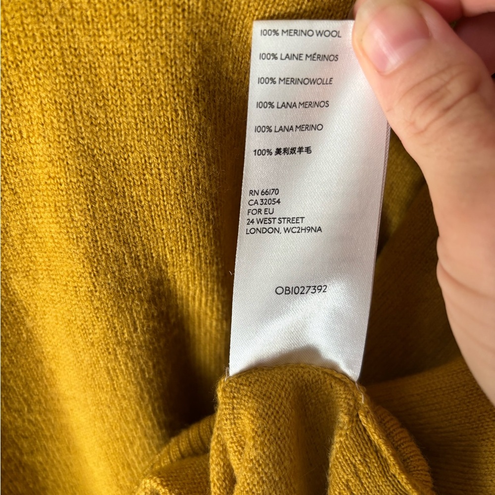 Anthropologie 100% Wool V-Neck Sweater - Picture 5 of 5